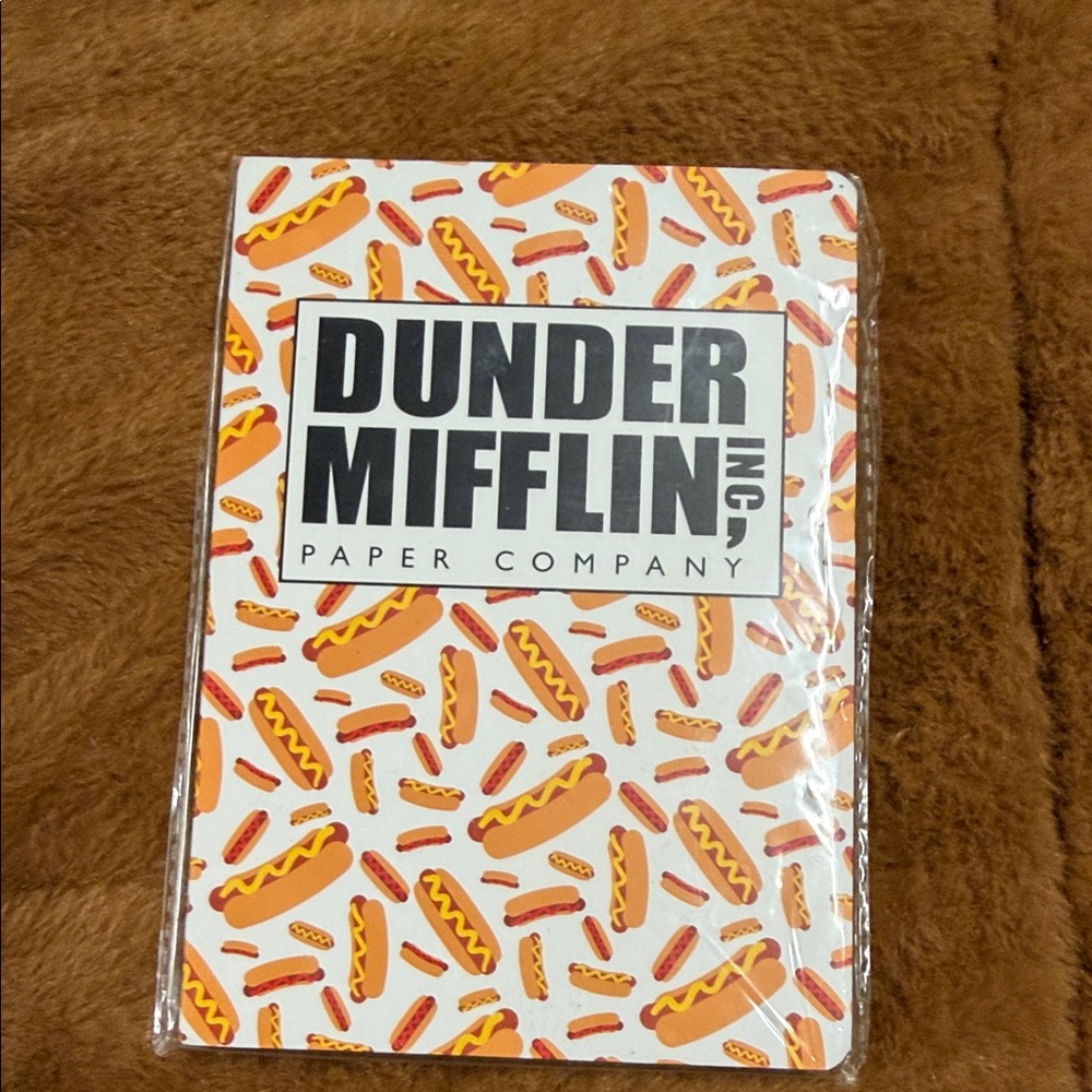 Dunder Mifflin Hot Dog Patterned Notebook limited edition, Comecon